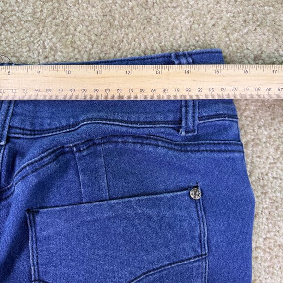 Venus Jeans Womens Size 12 Capri Stretch Dark Wash High Rise 30x31 E660 - Picture 11 of 15